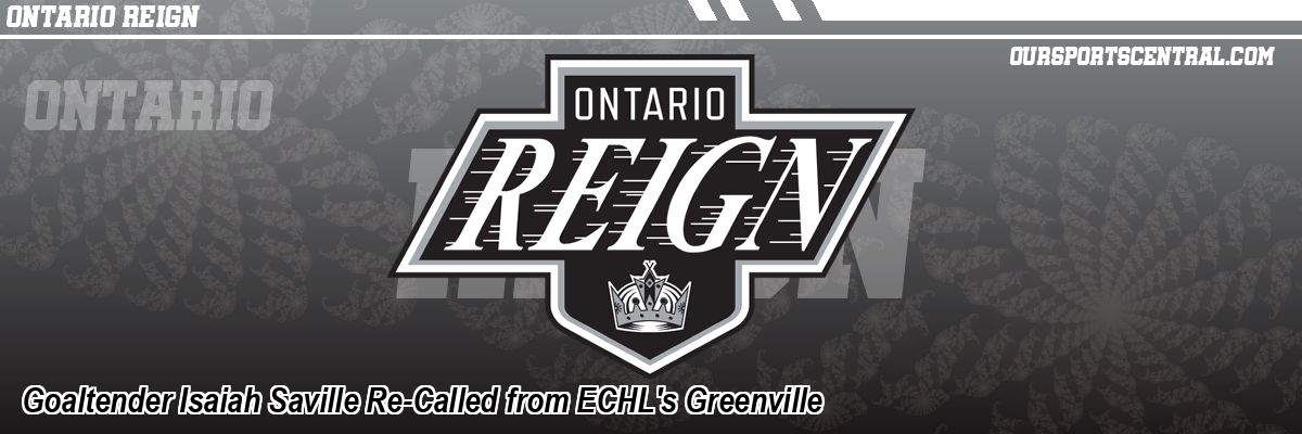 Goaltender Isaiah Saville Re-Called from ECHL's Greenville