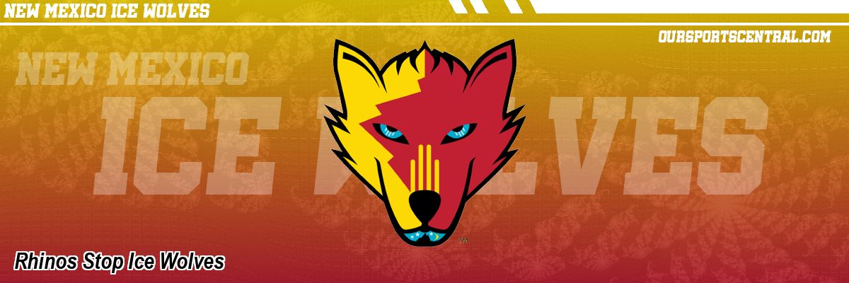 Rhinos Stop Ice Wolves