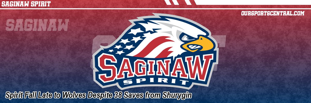 Spirit Fall Late to Wolves Despite 38 Saves from Shurygin
