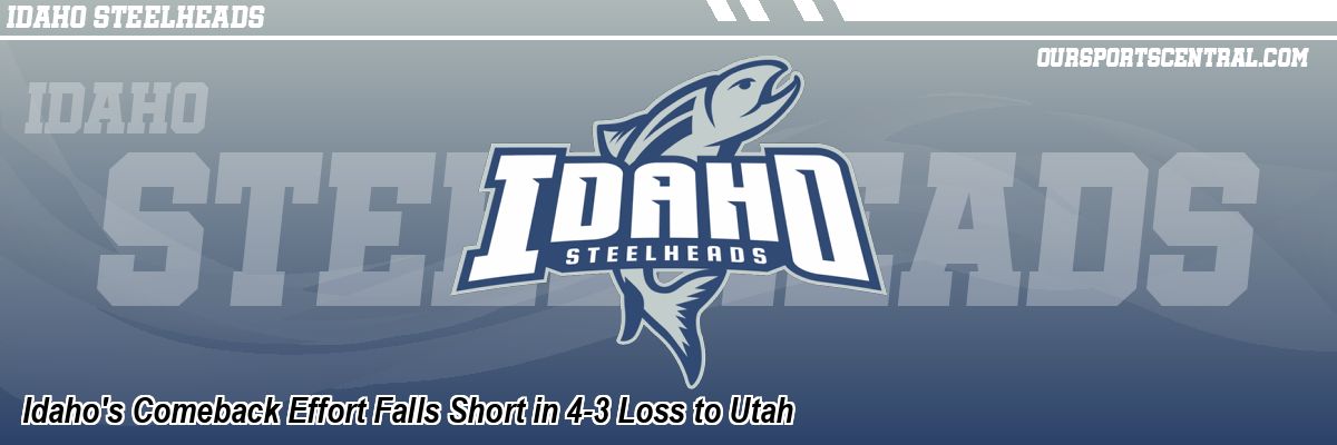 Idaho's Comeback Effort Falls Short in 4-3 Loss to Utah