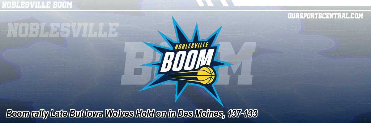 Boom rally Late But Iowa Wolves Hold on in Des Moines, 137-133