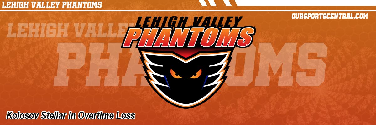 Kolosov Stellar in Overtime Loss