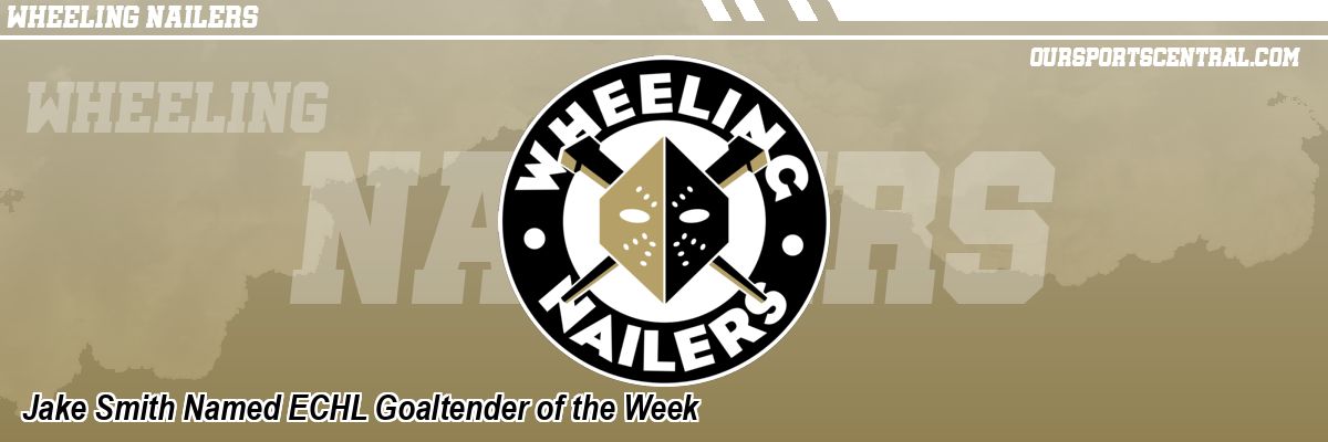 Jake Smith Named ECHL Goaltender of the Week