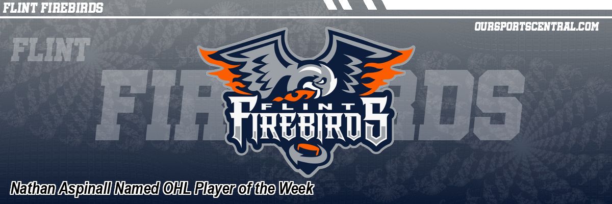 Nathan Aspinall Named OHL Player of the Week