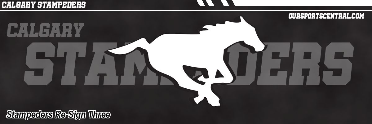 Stampeders Re-Sign Three