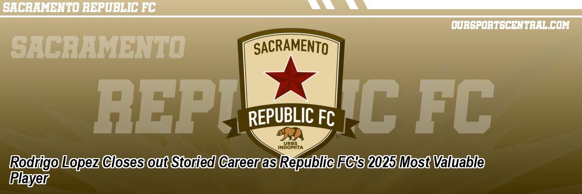 Rodrigo Lopez Closes out Storied Career as Republic FC's 2025 Most Valuable Player