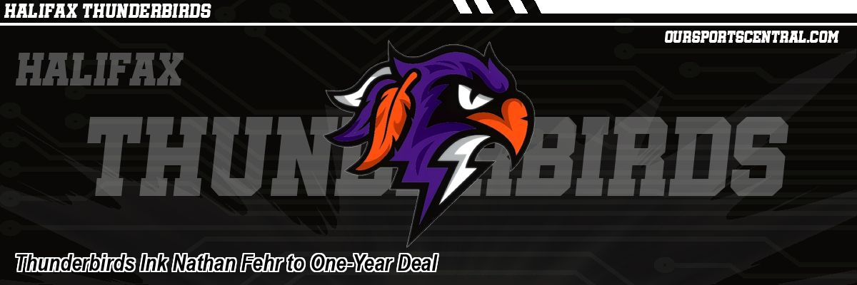 Thunderbirds Ink Nathan Fehr to One-Year Deal