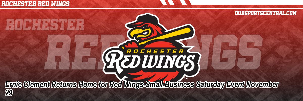 Ernie Clement Returns Home for Red Wings Small Business Saturday Event November 29