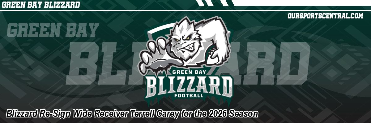 Blizzard Re-Sign Wide Receiver Terrell Carey for the 2026 Season