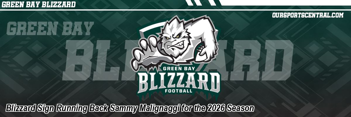 Blizzard Sign Running Back Sammy Malignaggi for the 2026 Season