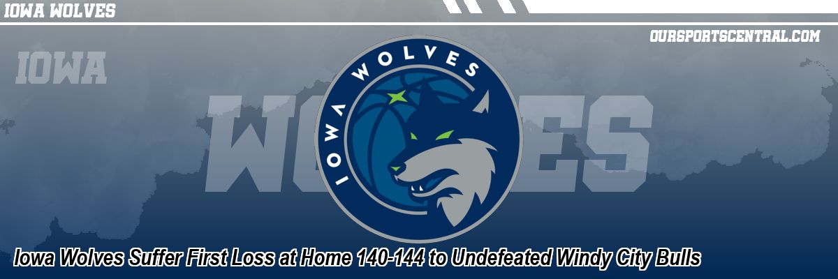 Iowa Wolves Suffer First Loss at Home 140-144 to Undefeated Windy City Bulls