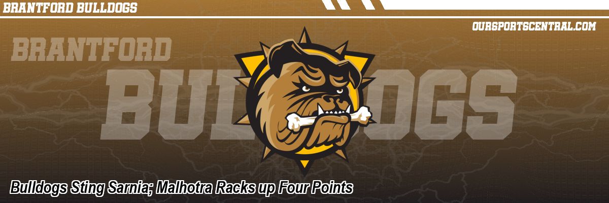 Bulldogs Sting Sarnia; Malhotra Racks up Four Points