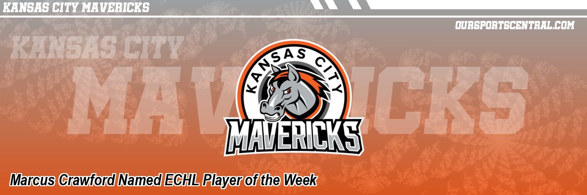 Marcus Crawford Named ECHL Player of the Week