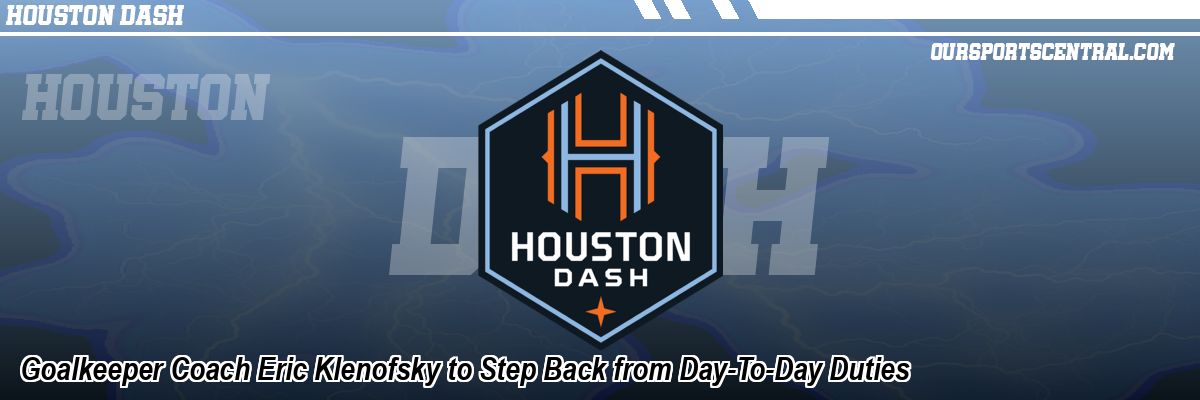 Goalkeeper Coach Eric Klenofsky to Step Back from Day-To-Day Duties