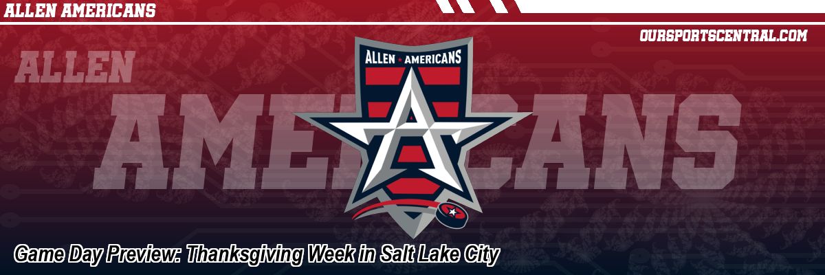 Game Day Preview: Thanksgiving Week in Salt Lake City