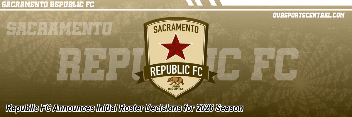 Republic FC Announces Initial Roster Decisions for 2026 Season