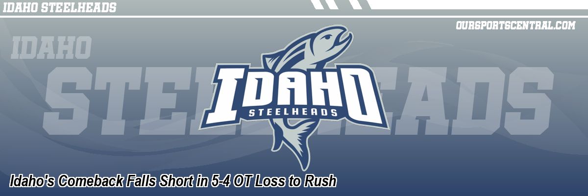Idaho's Comeback Falls Short in 5-4 OT Loss to Rush
