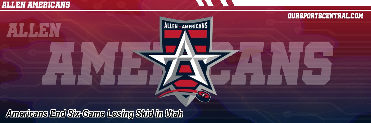 Americans End Six-Game Losing Skid in Utah