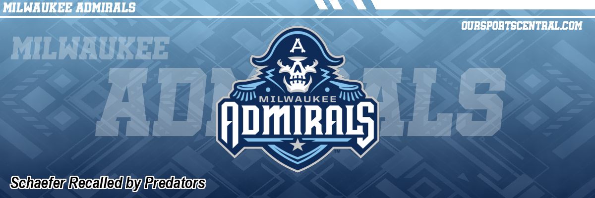 Schaefer Recalled by Predators