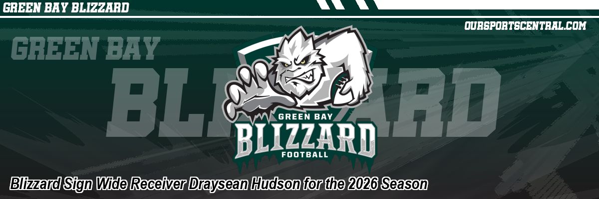 Blizzard Sign Wide Receiver Draysean Hudson for the 2026 Season