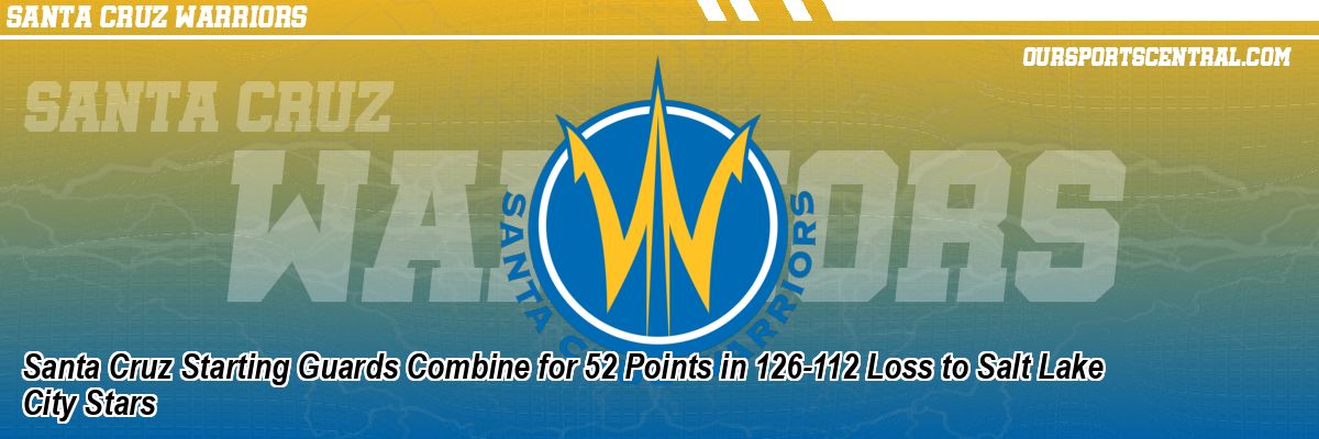Santa Cruz Starting Guards Combine for 52 Points in 126-112 Loss to Salt Lake City Stars