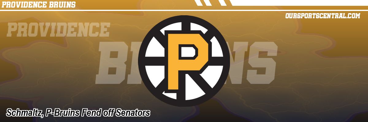 Schmaltz, P-Bruins Fend off Senators