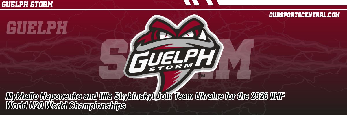 Mykhailo Haponenko and Illia Shybinskyi Join Team Ukraine for the 2026 IIHF World U20 World Championships