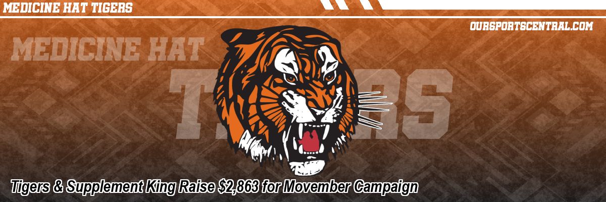 Tigers & Supplement King Raise $2,863 for Movember Campaign