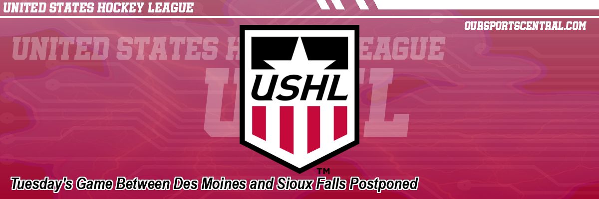Tuesday's Game Between Des Moines and Sioux Falls Postponed