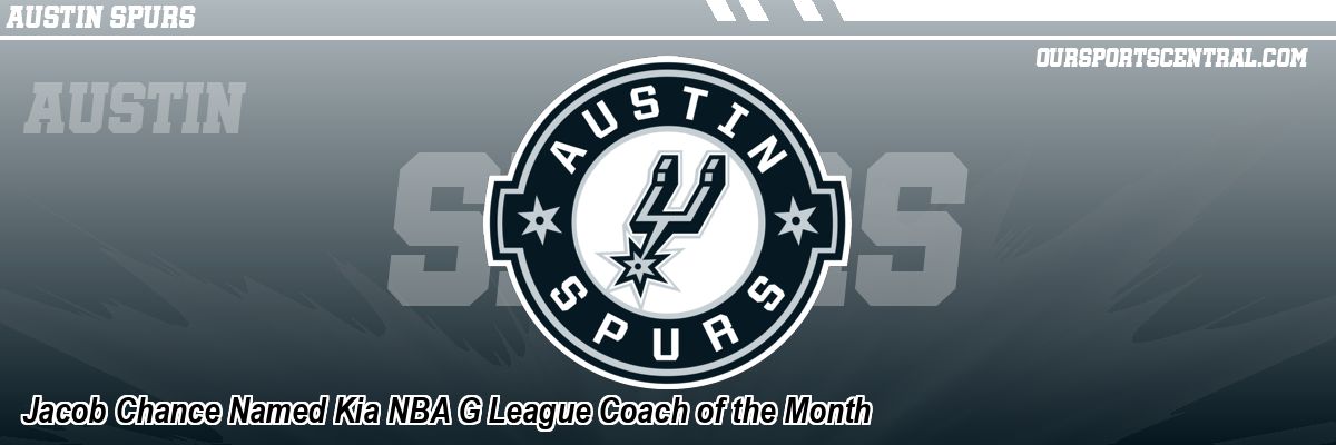Jacob Chance Named Kia NBA G League Coach of the Month