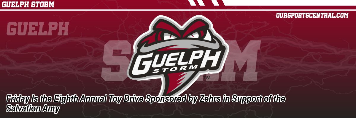 Friday Is the Eighth Annual Toy Drive Sponsored by Zehrs in Support of the Salvation Amy