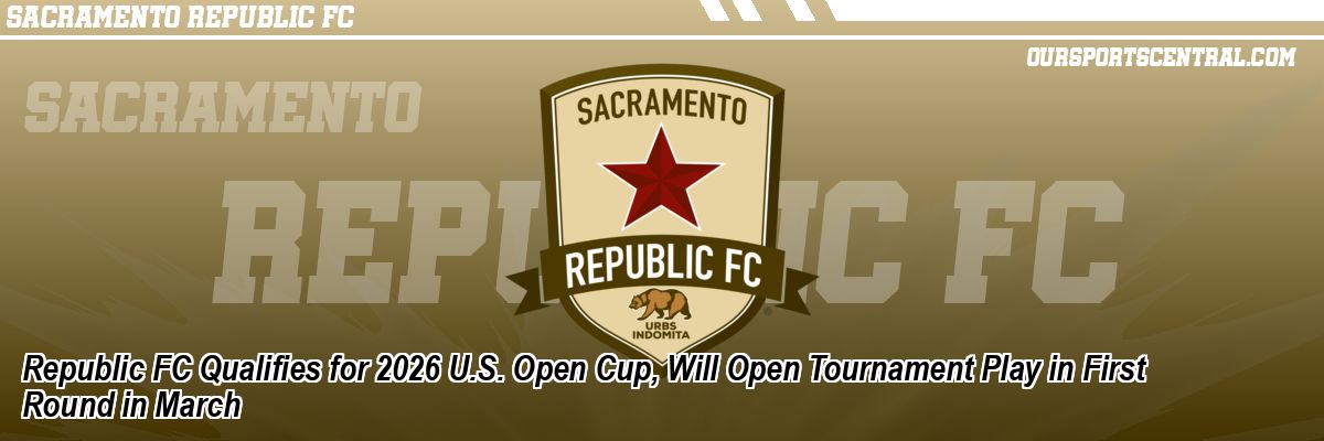 Republic FC Qualifies for 2026 U.S. Open Cup, Will Open Tournament Play in First Round in March