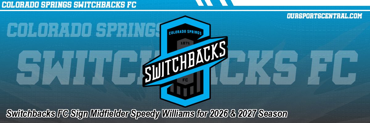 Switchbacks FC Sign Midfielder Speedy Williams for 2026 & 2027 Season