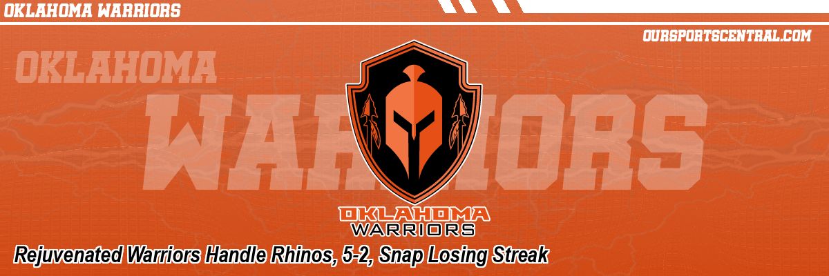Rejuvenated Warriors Handle Rhinos, 5-2, Snap Losing Streak