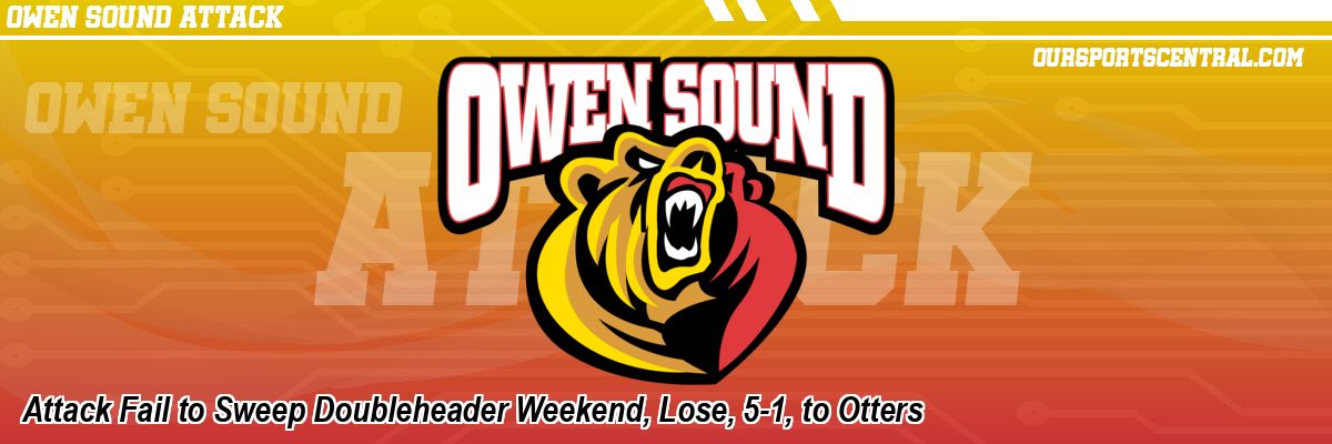 Attack Fail to Sweep Doubleheader Weekend, Lose, 5-1, to Otters
