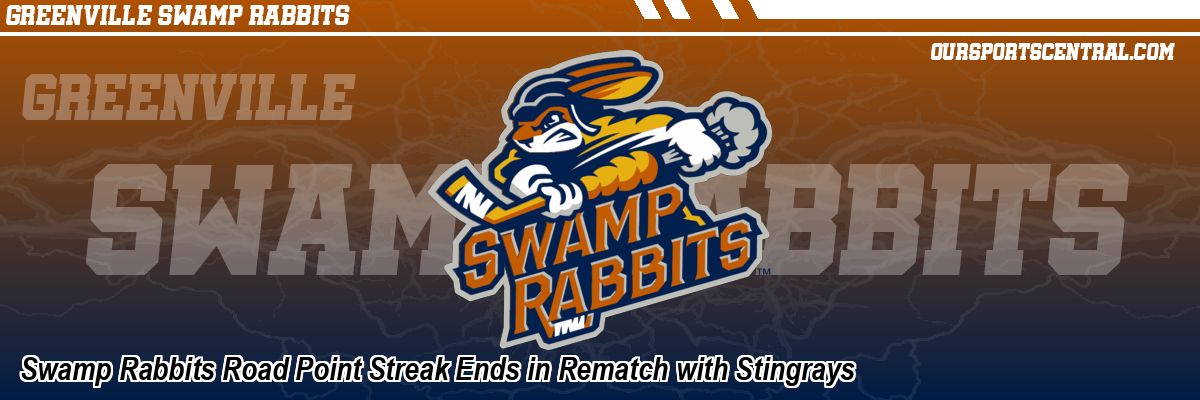 Swamp Rabbits Road Point Streak Ends in Rematch with Stingrays