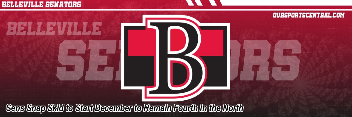 Sens Snap Skid to Start December to Remain Fourth in the North