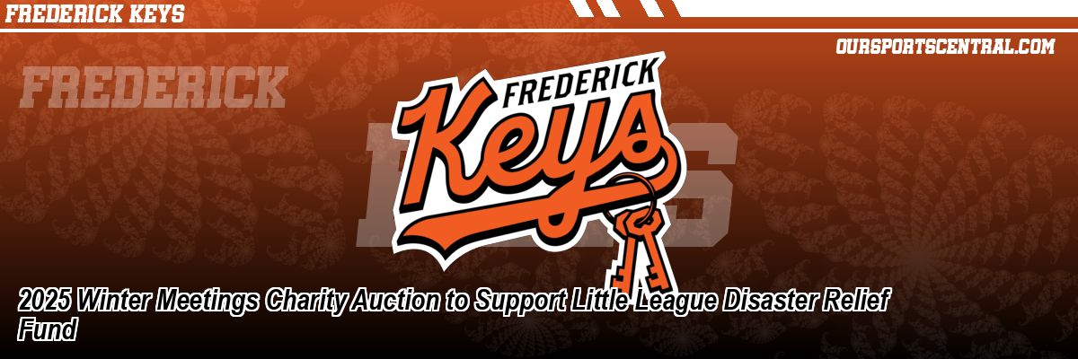 2025 Winter Meetings Charity Auction to Support Little League Disaster Relief Fund