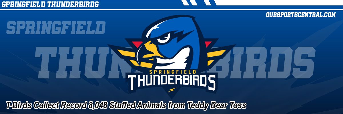 T-Birds Collect Record 8,048 Stuffed Animals from Teddy Bear Toss