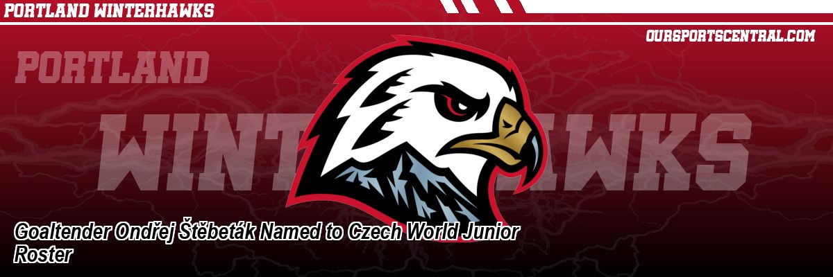 Goaltender Ondřej Štěbeták Named to Czech World Junior Roster