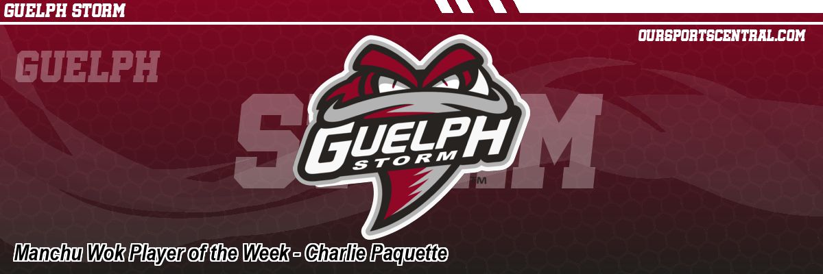 Manchu Wok Player of the Week - Charlie Paquette