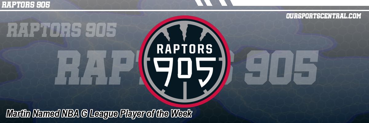 Martin Named NBA G League Player of the Week