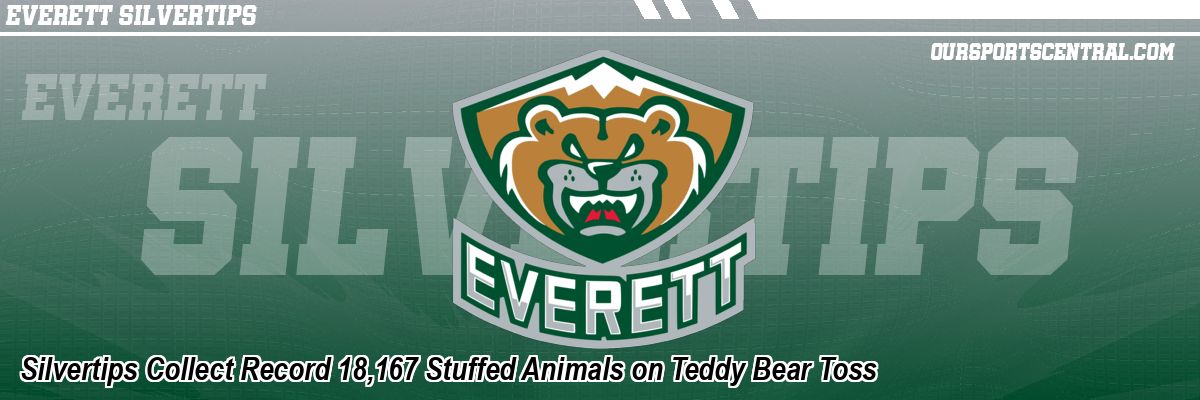 Silvertips Collect Record 18,167 Stuffed Animals on Teddy Bear Toss