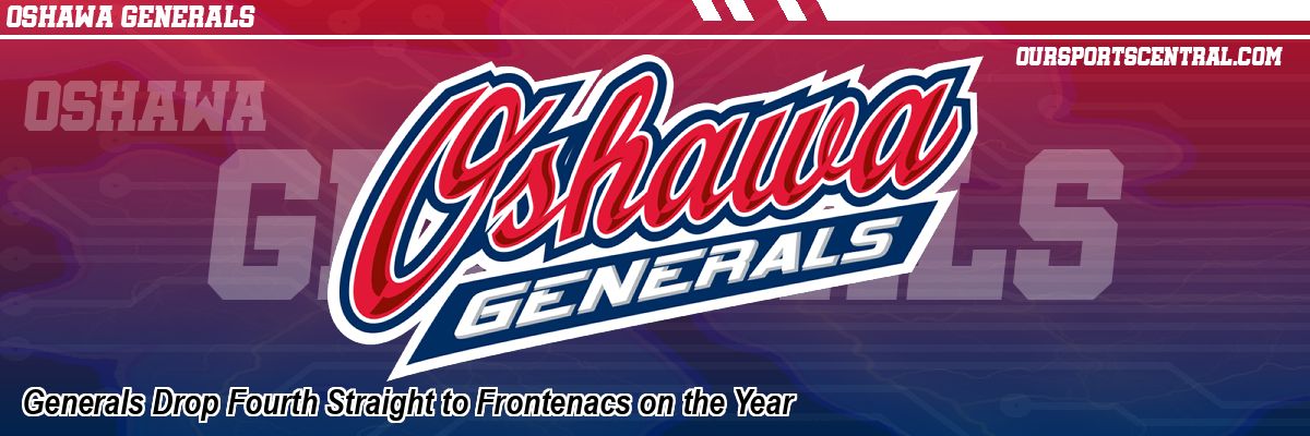 Generals Drop Fourth Straight to Frontenacs on the Year