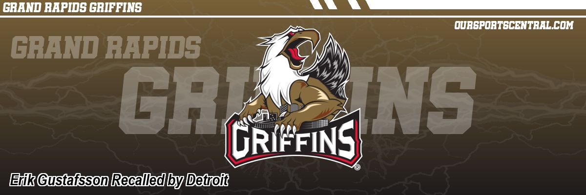 Erik Gustafsson Recalled by Detroit