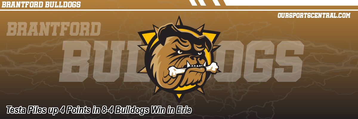 Testa Piles up 4 Points in 8-4 Bulldogs Win in Erie