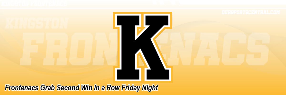 Frontenacs Grab Second Win in a Row Friday Night