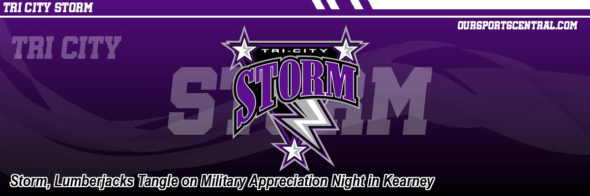 Storm, Lumberjacks Tangle on Military Appreciation Night in Kearney