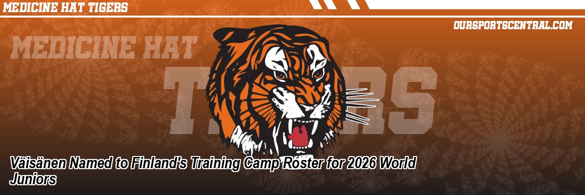 Väisänen Named to Finland's Training Camp Roster for 2026 World Juniors