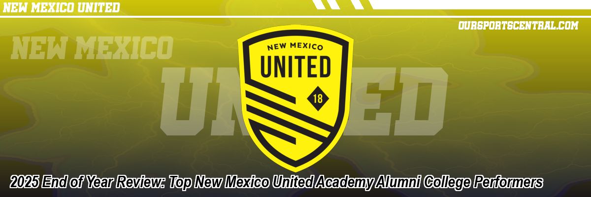 2025 End of Year Review: Top New Mexico United Academy Alumni College Performers